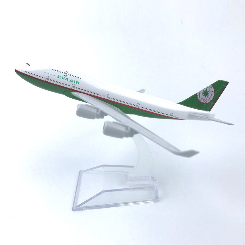 Miniatur Diecast Pesawat Terbang Boeing 747 B747 Bahan Metal Eva Untuk Hadiah