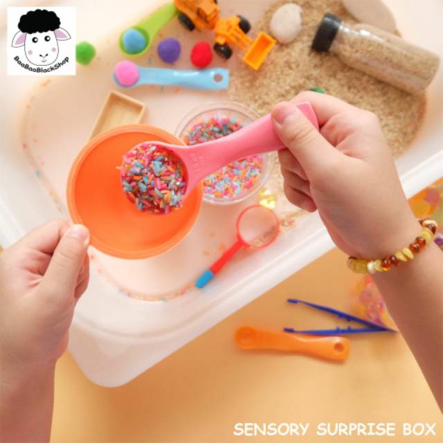 MONTESSORI SENSORY BOX MAINAN SENSORI ANAK