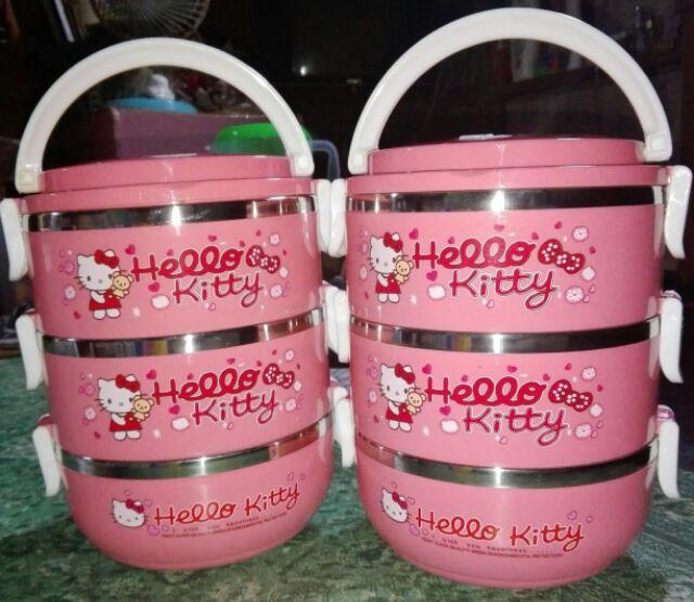 Rantang 3 Susun Jepit Stainless Kartun/ Rantang 3 Tingkat Karakter