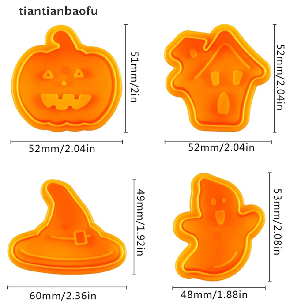 Alat Pemotong Kue Kering Bahan Plastik Tema Halloween Untuk Dekorasi