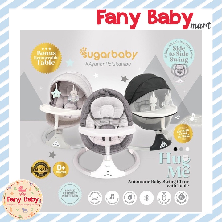 SUGAR BABY HUG ME AUTOMATIC BABY SWING CHAIR WITH TABLE