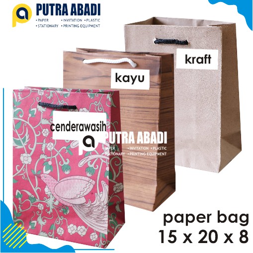 

Paper Bag / Tas Kertas 15x20x8 (Isi 12pcs)