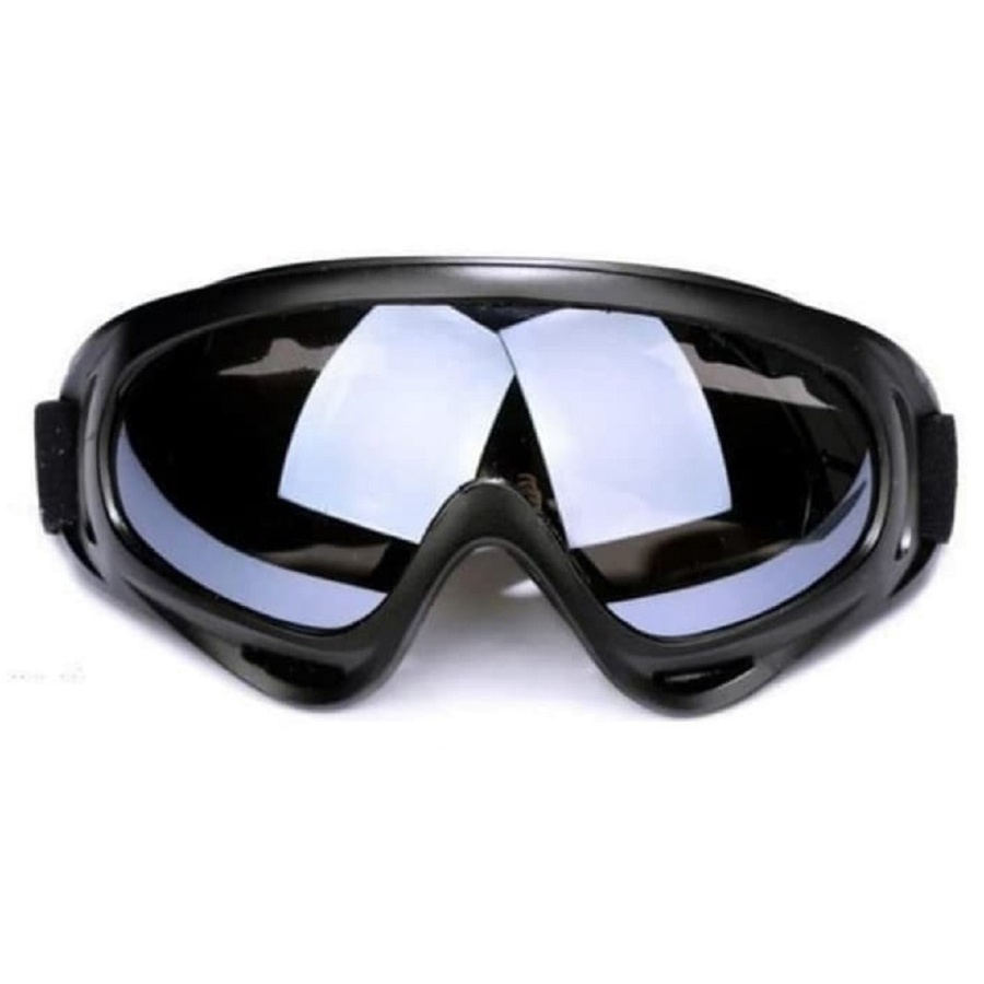 Kacamata Goggles Ski Tactical Sepeda Motor Pelindung Mata Lensa Wide