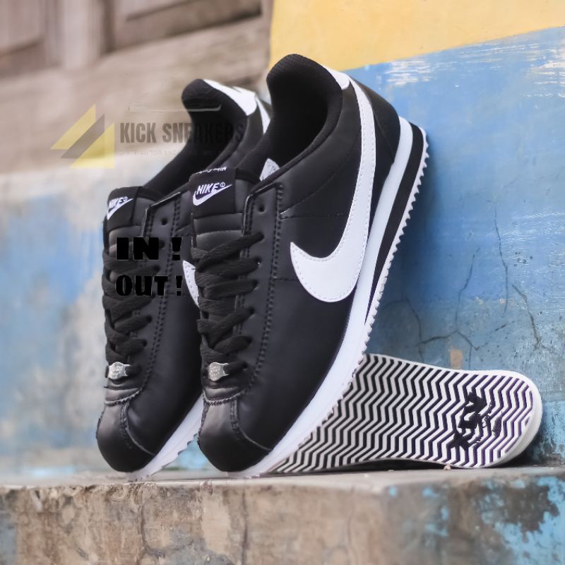 NIKE AIR CORTEZ WHITE BLACK SEPATU PUTIH SNEAKERS PUTIH WANITA-6