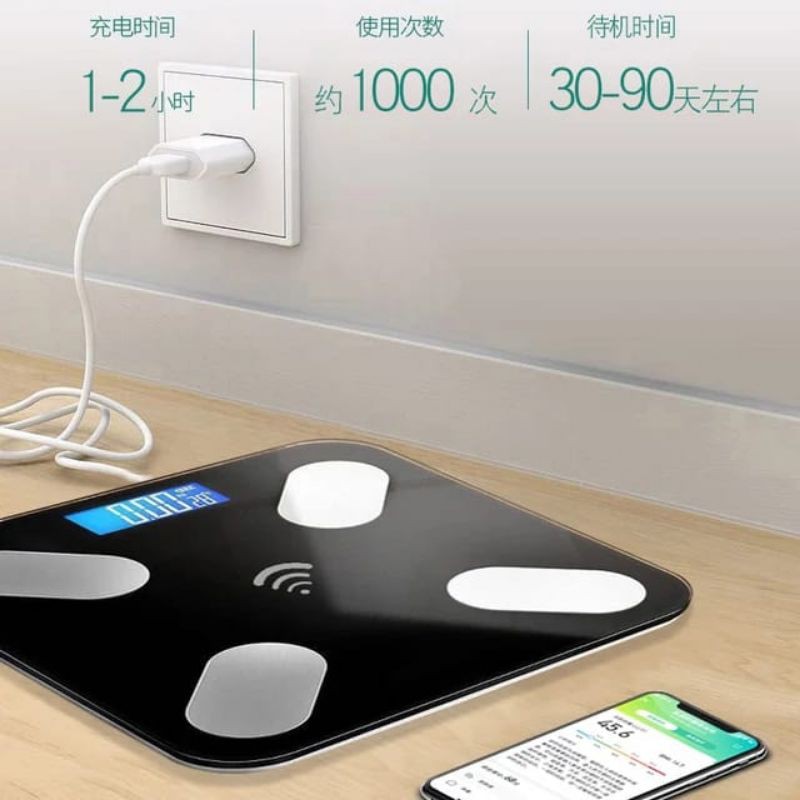 Timbangan Badan Pintar Smart Scale Android bluetooth