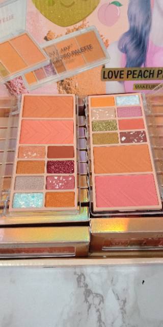 EYESHADOW PALETTE DAN HIGHLIGHTER ANYLADY make up studio love Peach  | NEVER GIVE UP NO.769 | 845