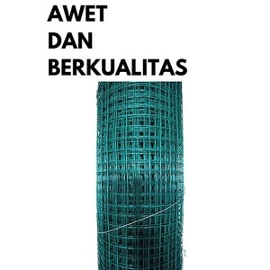 kawat loket pvc ram ayakan 1/2 INCH 10m kandang perkebunan peternakan/KAWAT LOKET HIJAU PVC BERKUALI