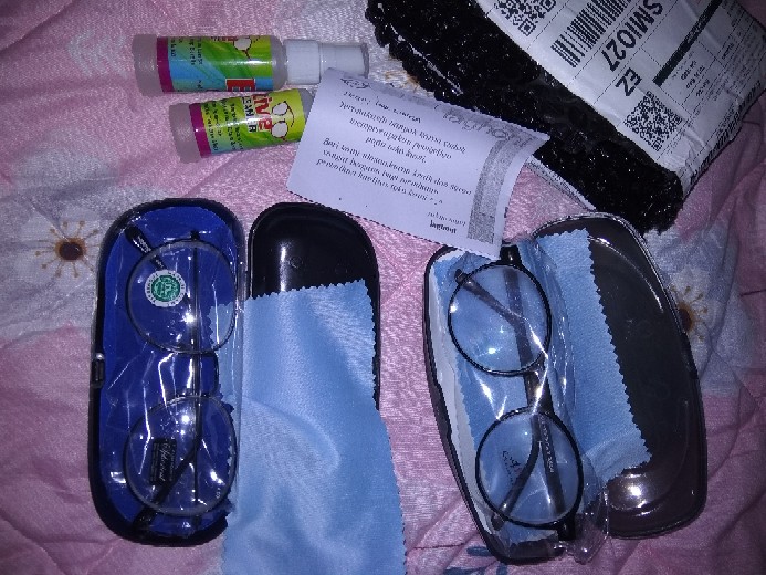 Kacamata Ga Bulat  Free Box Dan Lap Kain