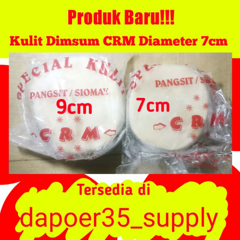 

Kulit Dimsum CRM Siomay/Gyoza/Pangsit/Mandu/Swekiauw Halal, Tipis, Enak, Elastis 7 cm