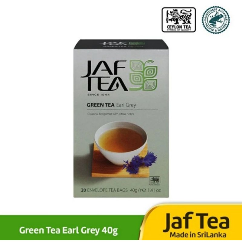 

JAF Tea Green Tea Earl Grey 20 Envelope Tea Bags