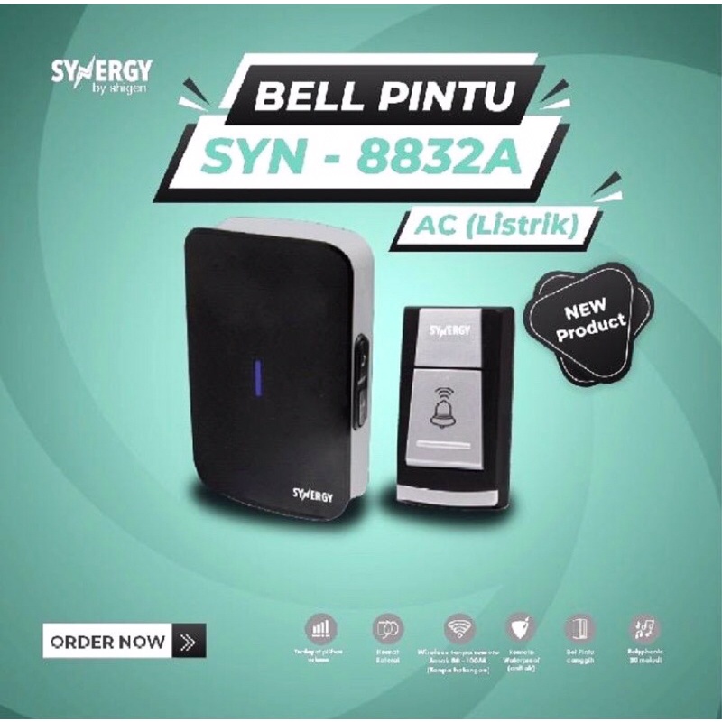 Bell pintu wireless listrik