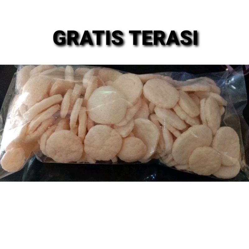 

kerupuk kemplang ikan 250gr GRATIS terasi khas Cirebon