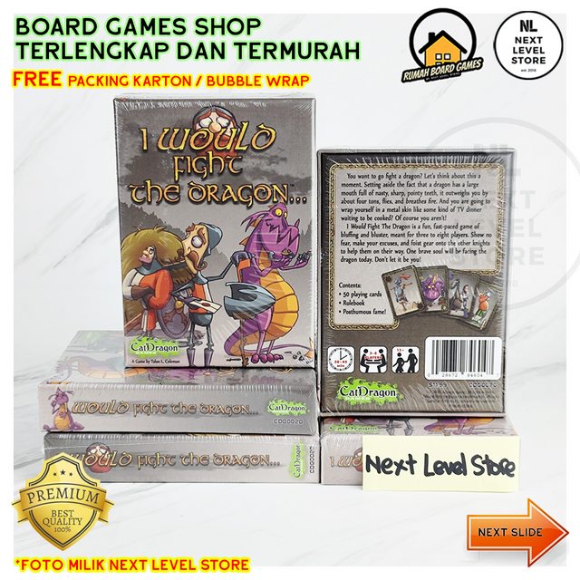 I Would Fight The Dragon Board Games Card Game - READY STOCK