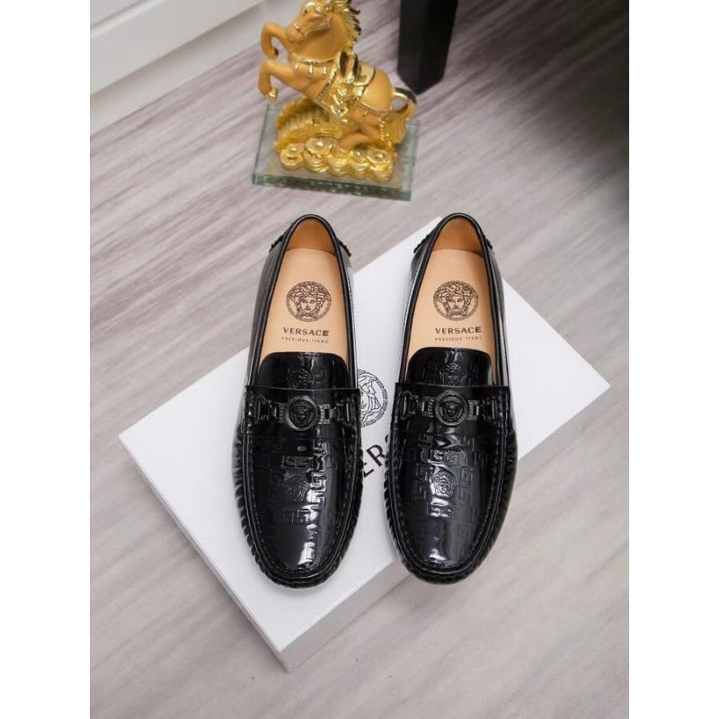 cod sepatu pria slip on vr mirror sepatu loafer shoes tanpa tali type lv 6703-2 cowok branded kasual