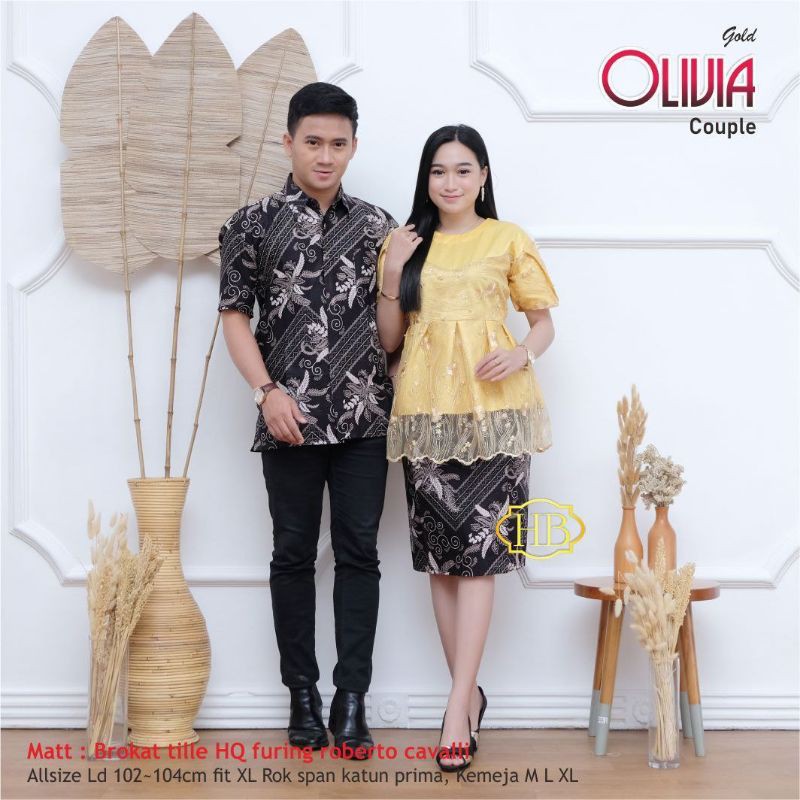 TERLARIS COUPLE BATIK TUNIK OLIVIA TERBARU 2021