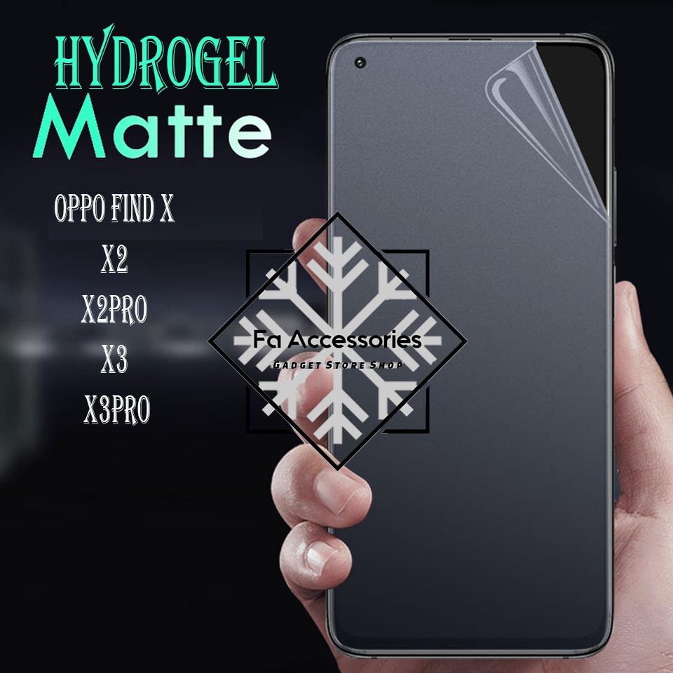 FA ANTI GORES JELLY HYDROGEL MATTE OPPO FIND N2 FLIP x x2 x2pro x3 x3pro x5 x5pro pro LITE FULL SCREEN PROTECTOR SHOCK