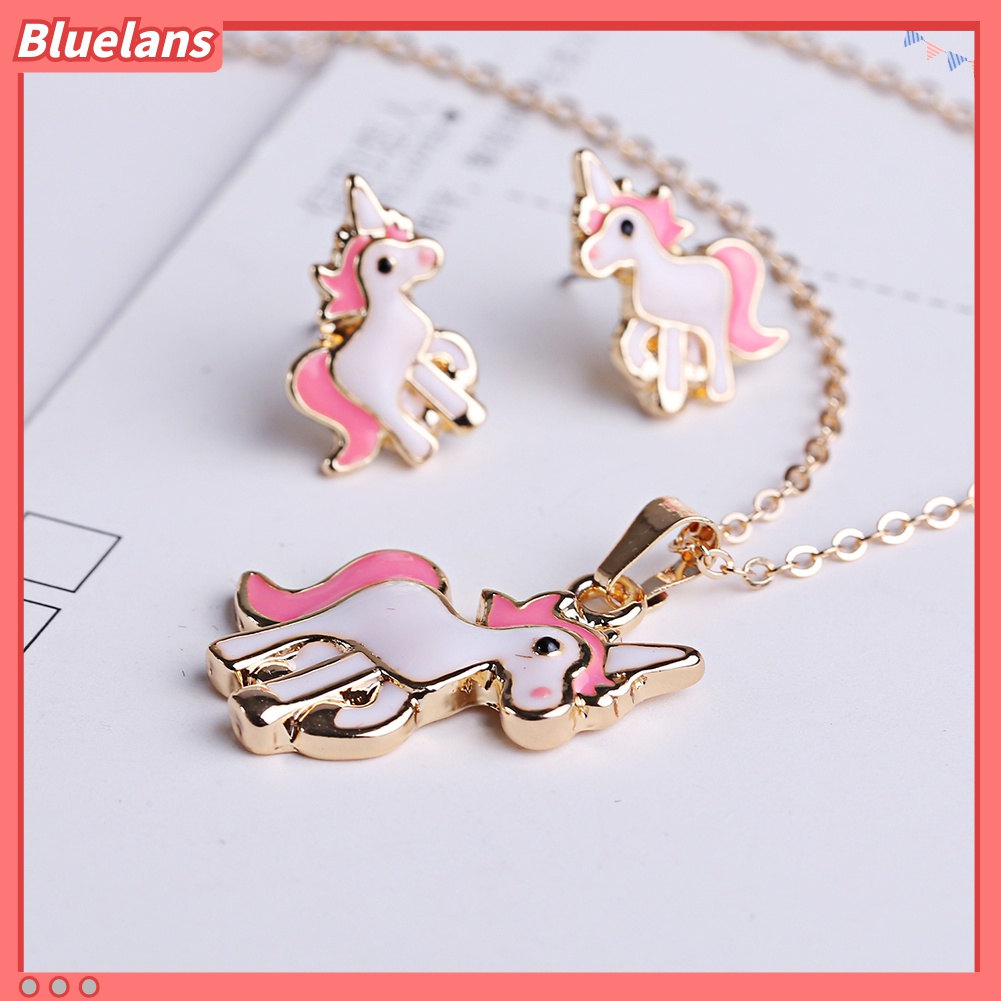 Bluelans Kalung Liontin Kuda Pony Bahan Alloy Untuk Wanita