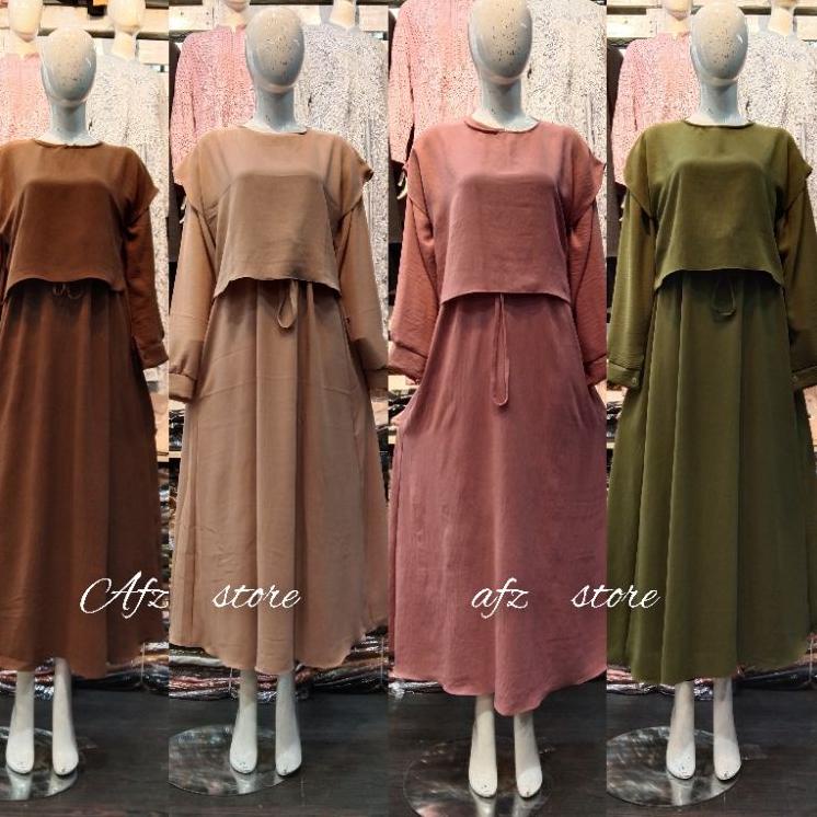 "BGL. 84844" Andin dress,gamis ria ricis,gamis jumbo,gamis wanita muslim2022,freya dres,baju seragam