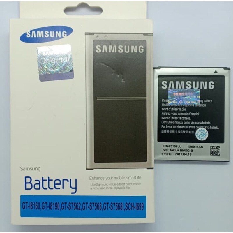 Baterai Original Samsung S3 Mini / I8190 / I8160 / I759 / J1 Mini Baterai / Batere / Battery