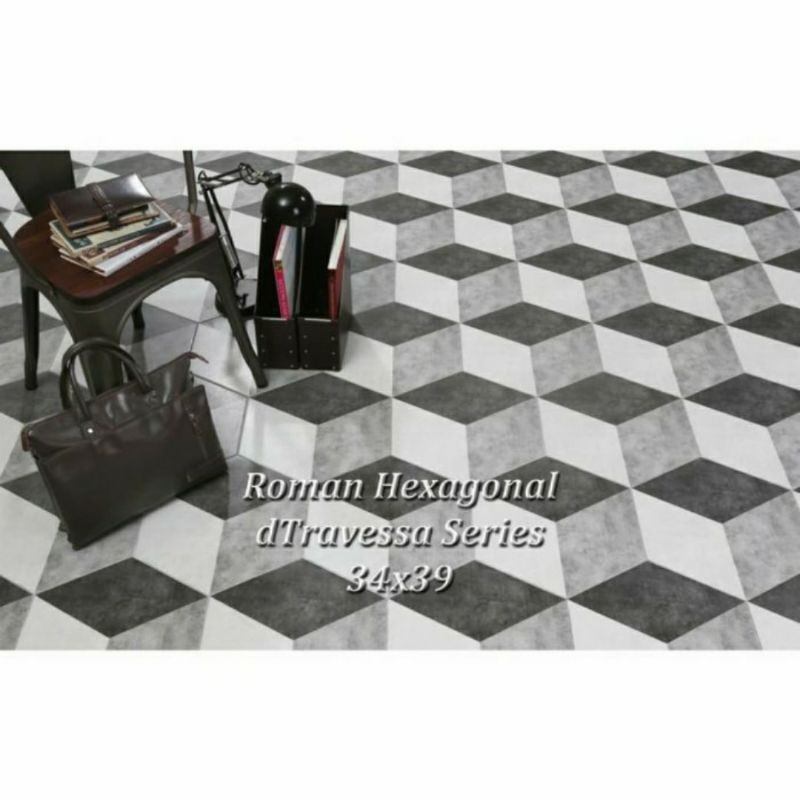  Roman Keramik Hexagonal  dTravessa series 34x39 Grade A 