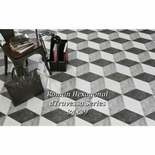 Roman Keramik Hexagonal dTravessa series 34x39 Grade A | Shopee Indonesia