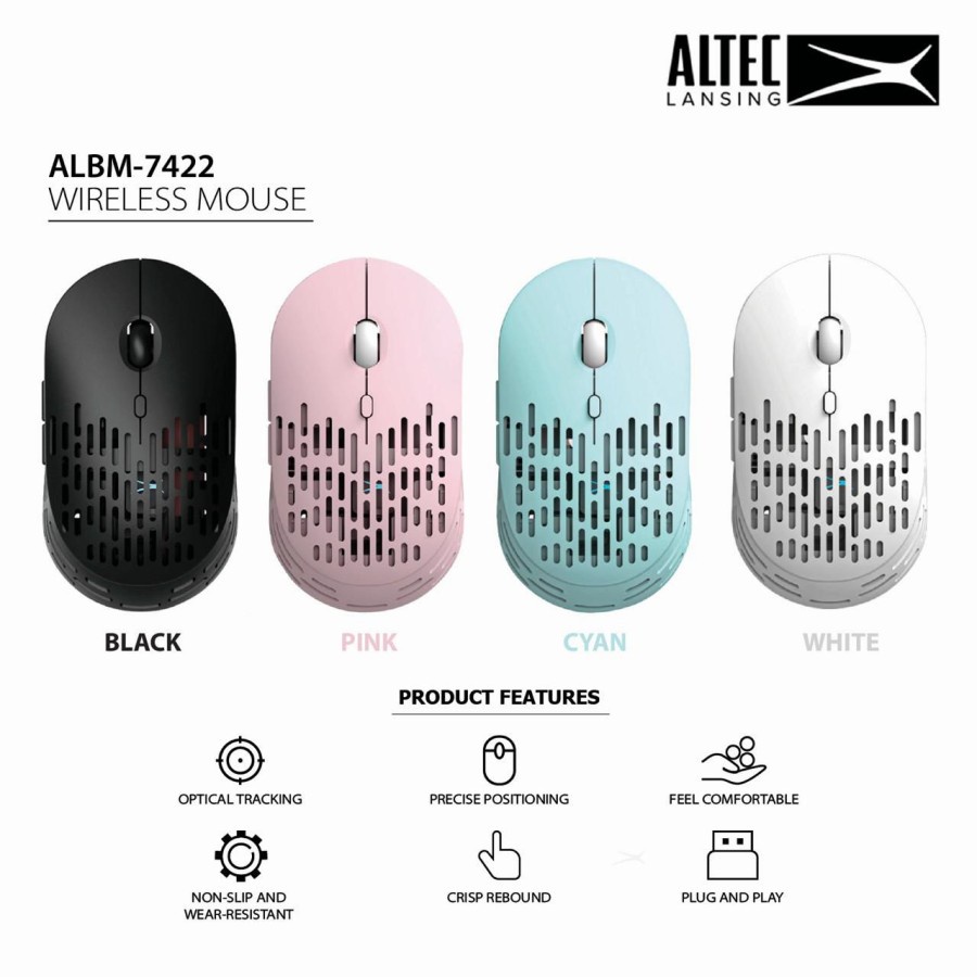 Trend-Altec Lansing Mouse Wireless Rechargeable ALBM7422