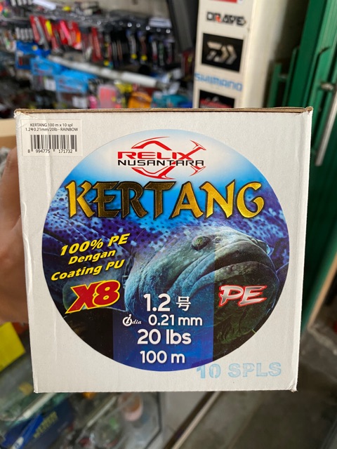 Senar PE Relix Nusantara Kertang X8 100m ( Multicolor )