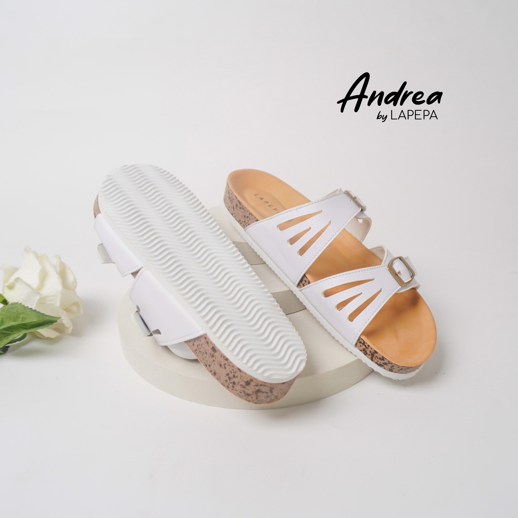 AVLINSTORE - tipe ANDREA Sandal Wanita Casual Model Birken Sol Puyuh Sendal Cewek Sol Kulit Santai Ban dua Empuk