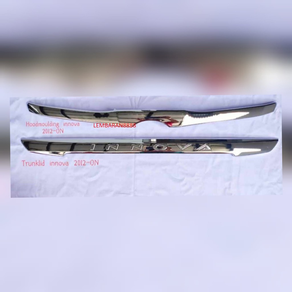 Paket Hood Molding Trunk Lid Innova 2012 - 2013