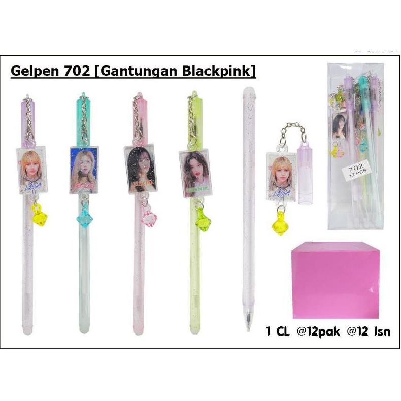 

Selusin Pen Gel Black Pink Gantungan Kunci Isi 12 Pcs
