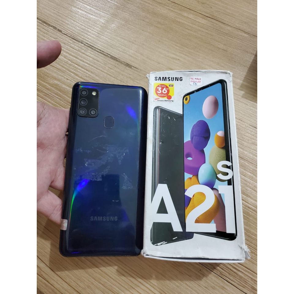 Samsung A21s Ram 3/32GB Ex sein Dual Second Lengkap NO MINUS