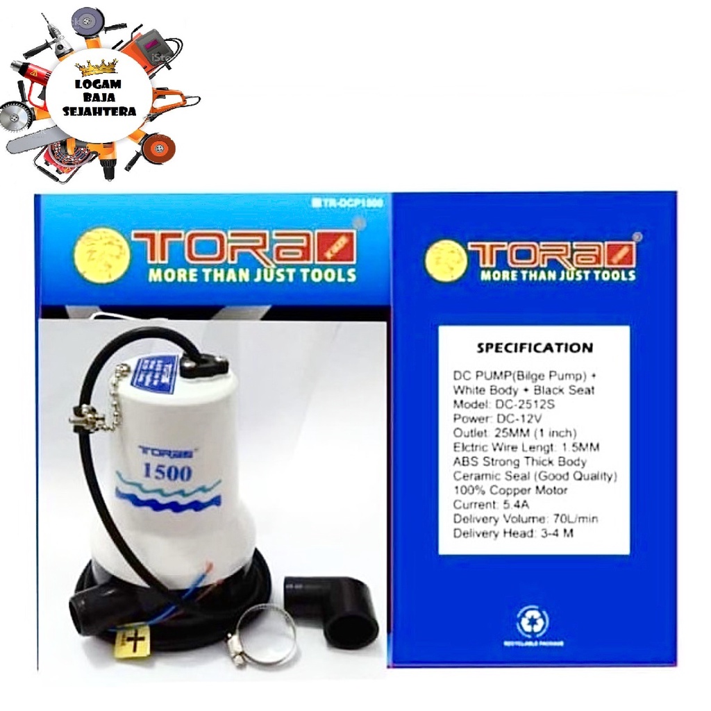 Pompa Air Celup DC TORA Submersible Pump POMPA DC 12v TORA