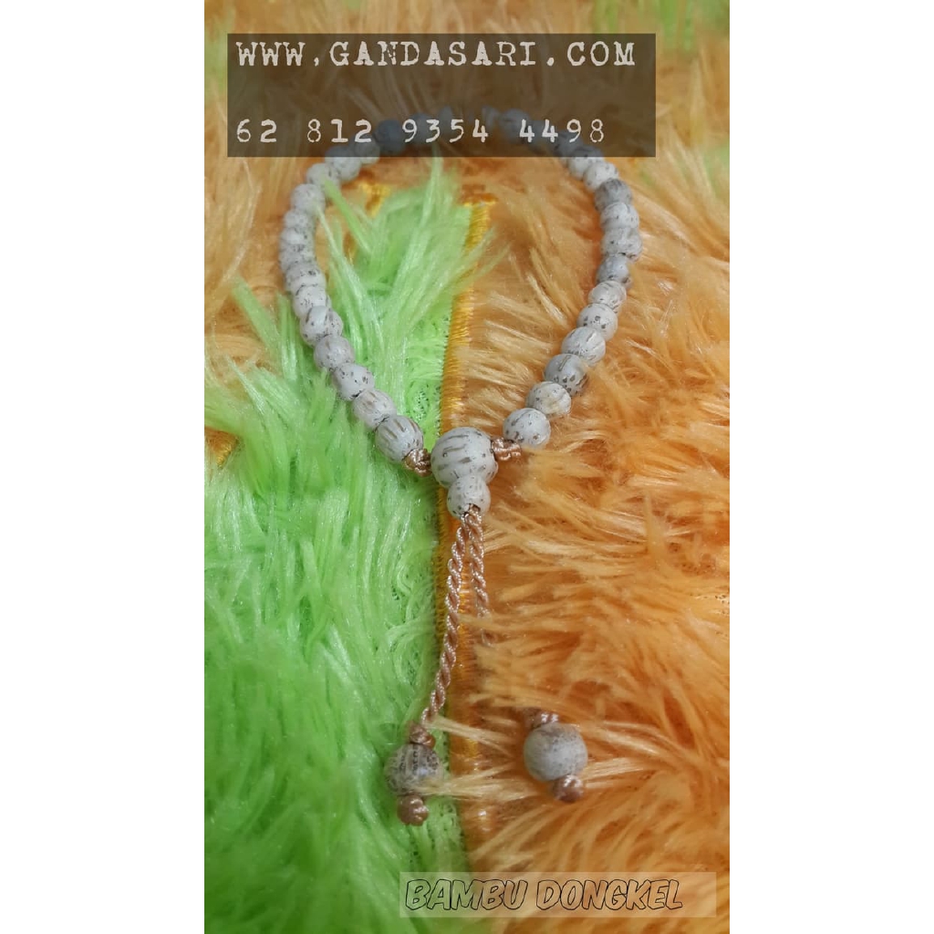 Gelang Tasbih Bambu Dongkel Asli Langka Unik