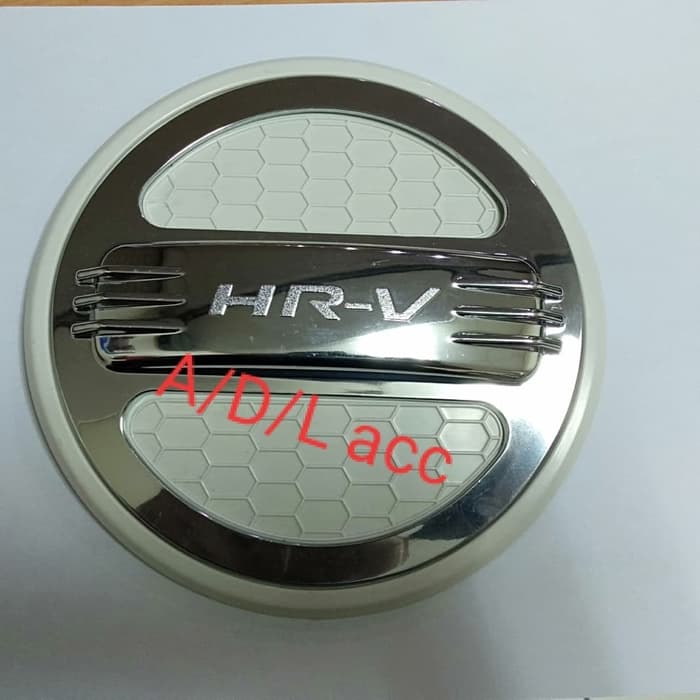 tutup bensin tank cover honda hrv HR-V 2015 sampai 2021 2020 2019 2018 2016 2017 vezel WARNA putih hitam KOMBINASI CHROME CROME