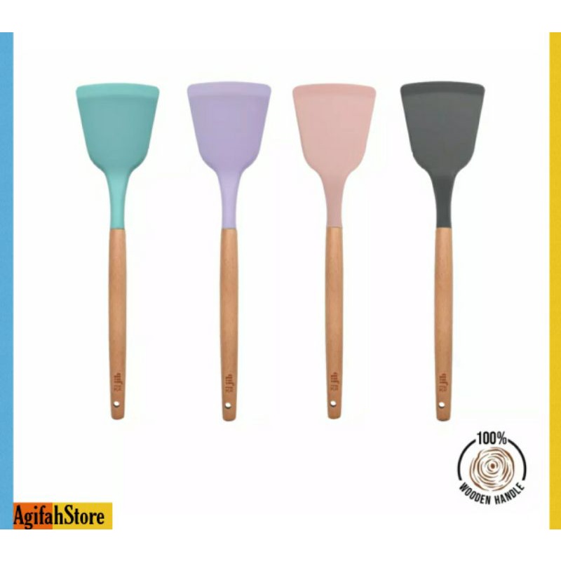 Spatula Silikon Tahan Panas Alat Masak Rumah / Spatula Masak Bahan Silikon