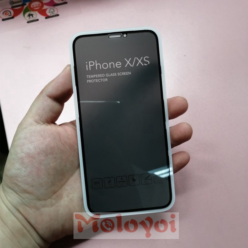 Pelindung Layar Tempered Glass Anti Spy Untuk Iphone 7 8 6 6s Plus 11 12 13 Pro X Xr Xs Max