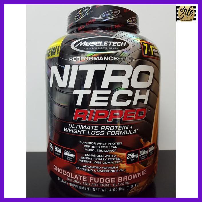 Fitnessuplemen- Nitrotech Ripped Muscletech 4 Lbs ( Nitro Tech Ripped 4Lbs ) -Aslii.