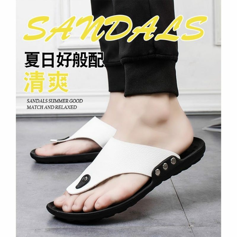 sandal japit tres kuat pria/sandal kulit/sandal keren