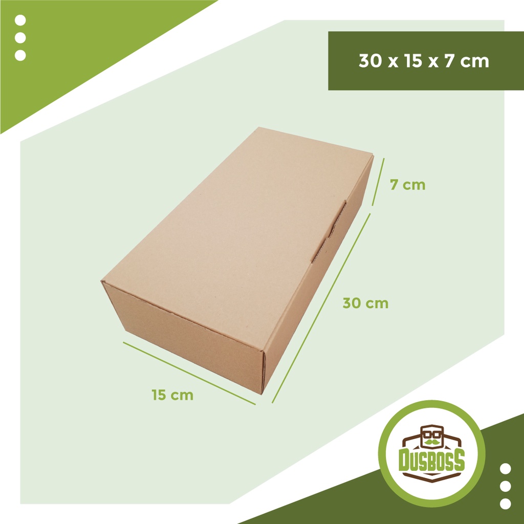 

Kardus karton uk.30 x15 x 7cm - Die Cut - Kotak multifungsi / baju / aksesoris / multifungsi