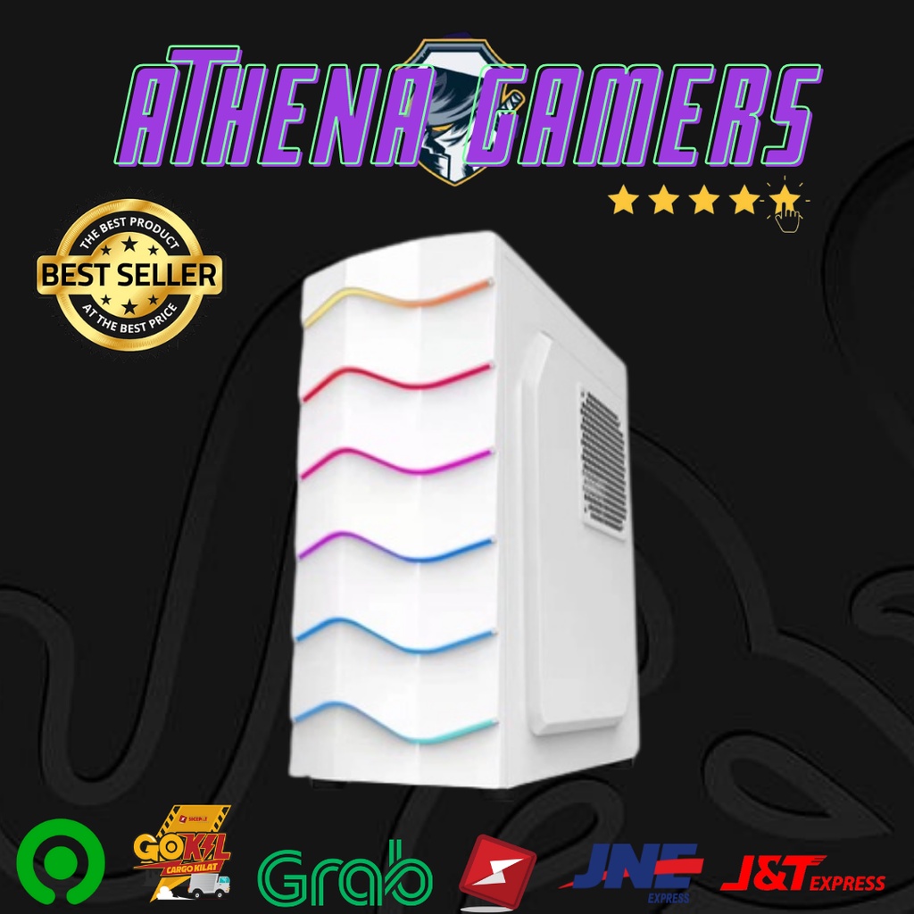 Casing Gaming Maxuss Black Panther TB003 Black/White || Athenagamers