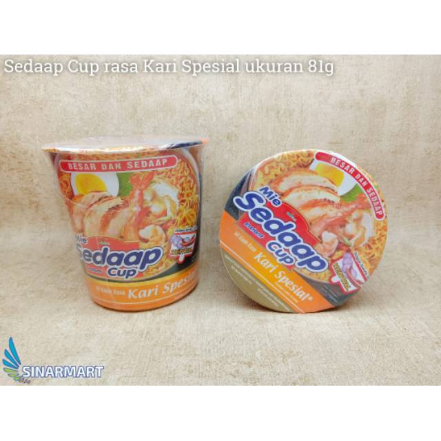 

MIE SEDAAP CUP KARI SPESIAL 81G