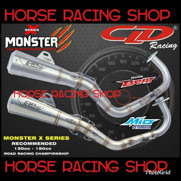 Knalpot Cld Beat Scoopy Mio Fino Nouvo Type Monster X Series
