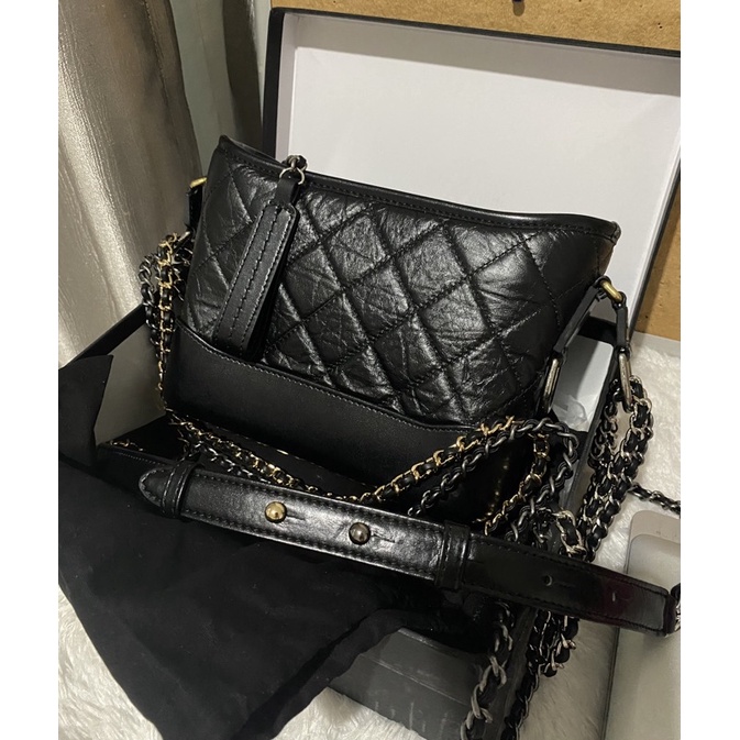 Preloved gabrielle bag no logo real leather (gabrielle inspo bag)