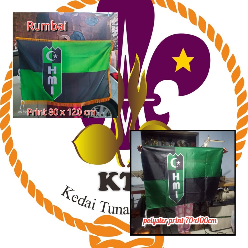 Bendera Organisasi HMI Himpunan Mahasiswa Islam Indonesia