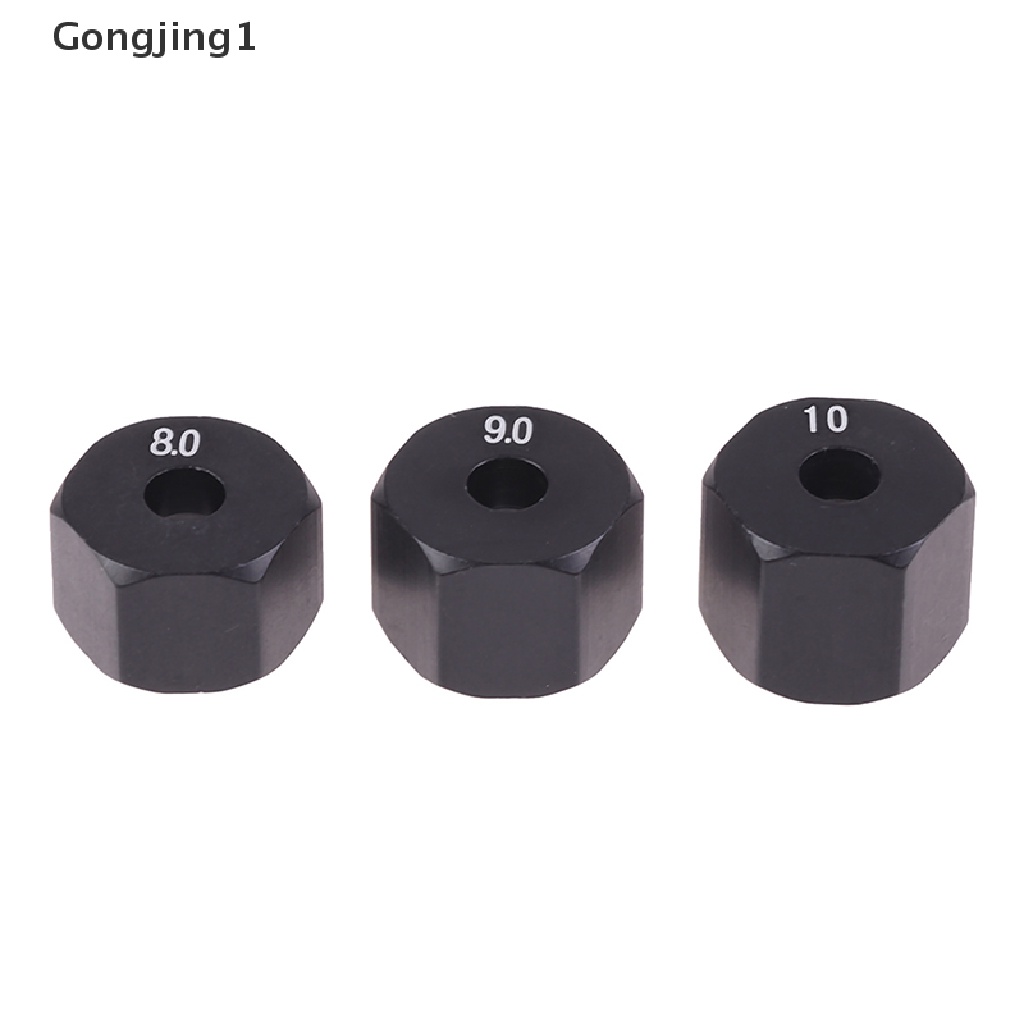 Gongjing1 4Pcs Adapter Hex Hub Roda 12mm Untuk HSP 1 / 10 Skala RC Mobil Sport 8 9 10mm