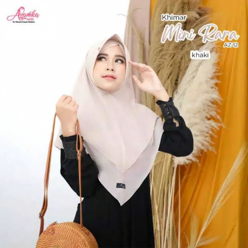 Khimar mini rara hijab instant 2 layer azamka