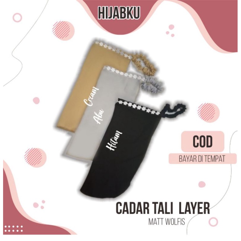 CADAR ANAK RENDA CANTIK WOLFIS TALI KARET / KARET NIQAB NIQOB ANAK RENDA