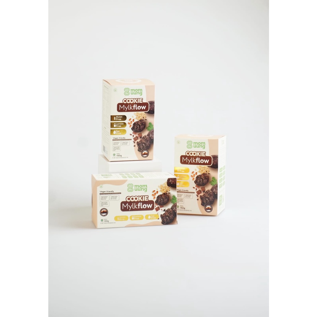 Mom Uung Cookie Mylkflow/Kukis Sehat Vegan FRIENDLY 150g