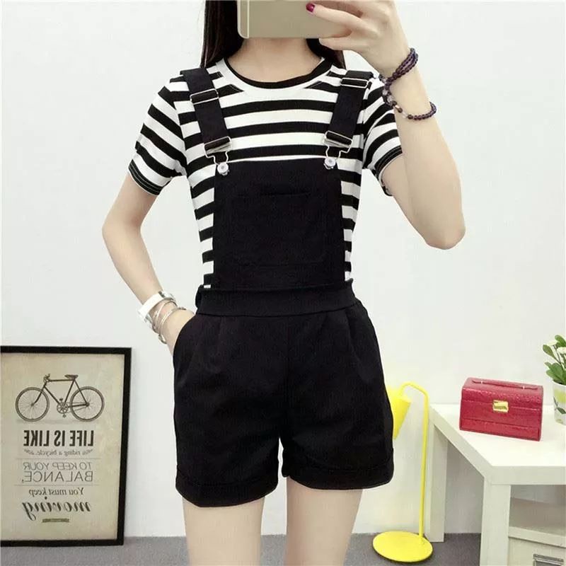 Short Jumpsuit Spring kekinian Overall  BIB korean gs