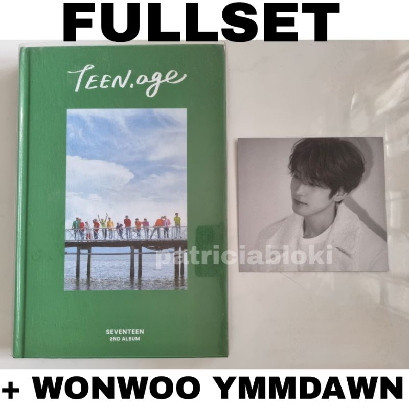 Fullset 2nd Album Seventeen Teen Age Green Ver Preloved TA Wonwoo YMMDAWN TeenAge Orange rs dawn ymm